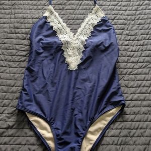 Blue One piece bikini